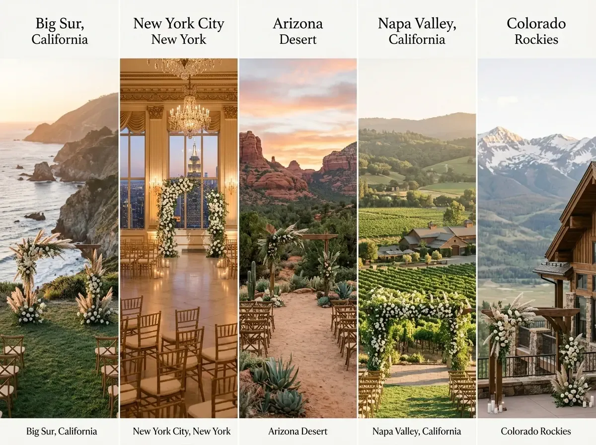 5 Breathtaking Wedding Venues Across the USA