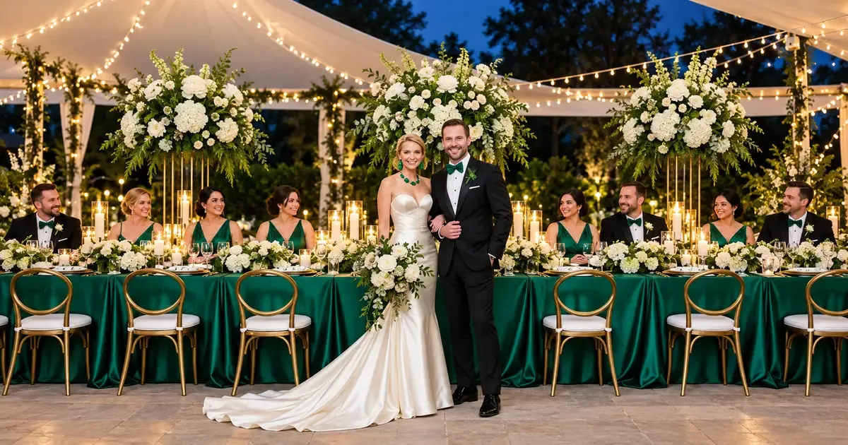 Emerald Green Wedding Ideas: Palettes, Attire, and Decor