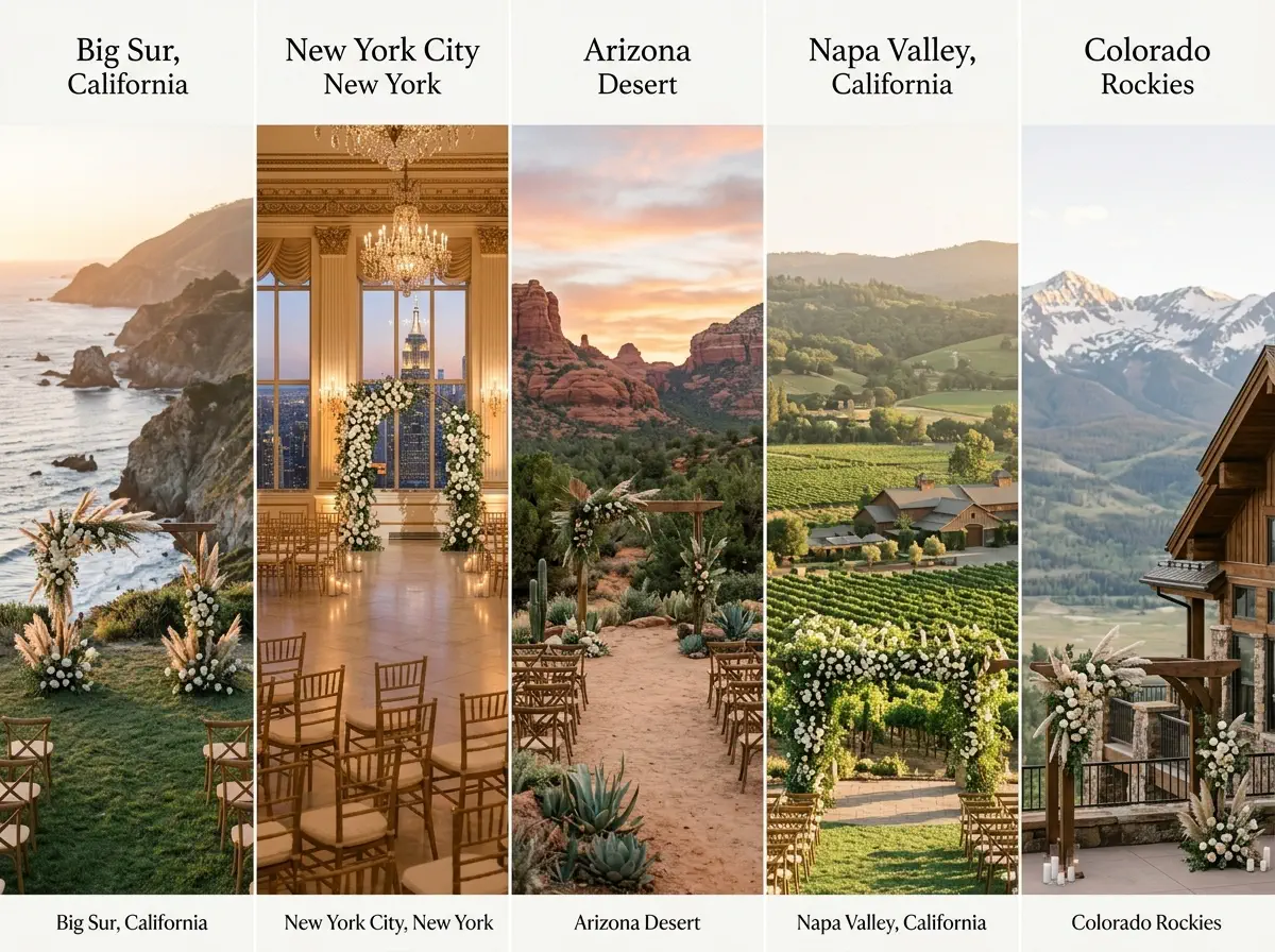 The 5 Most Breathtaking Wedding Venues Across the USA