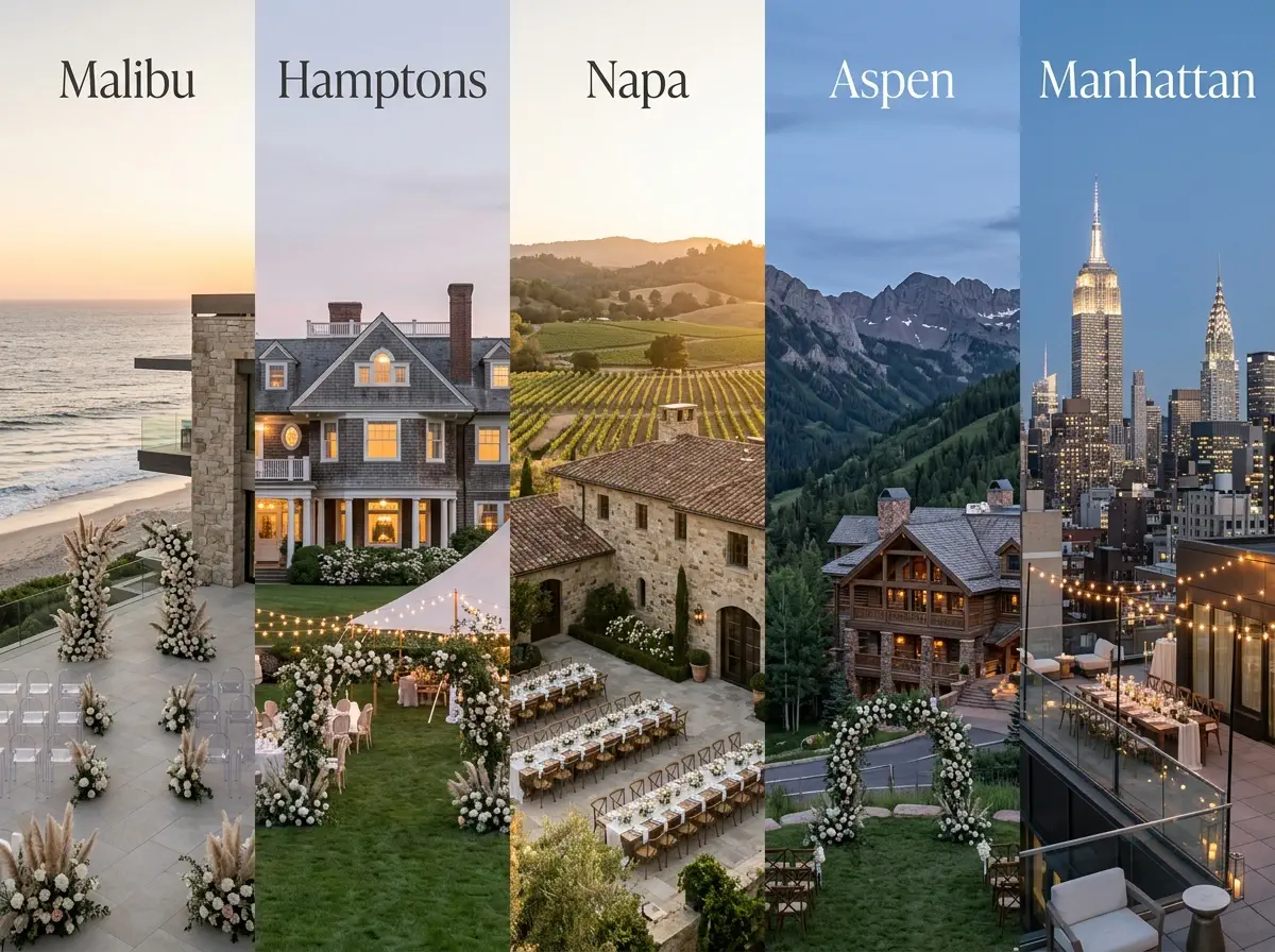 The 5 Most Exclusive Wedding Venues in the USA for 2026-2027