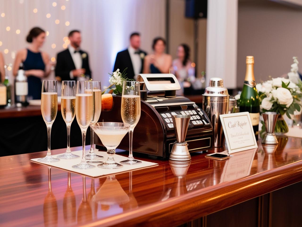 Wedding reception bar