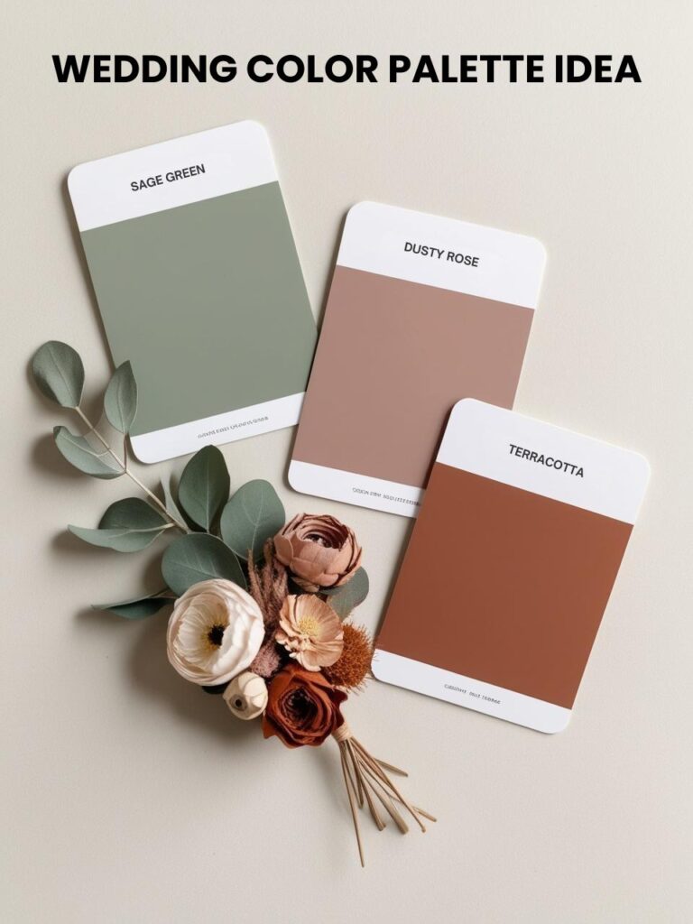 Sage Green - Dusty Rose - Terracotta Palette Idea