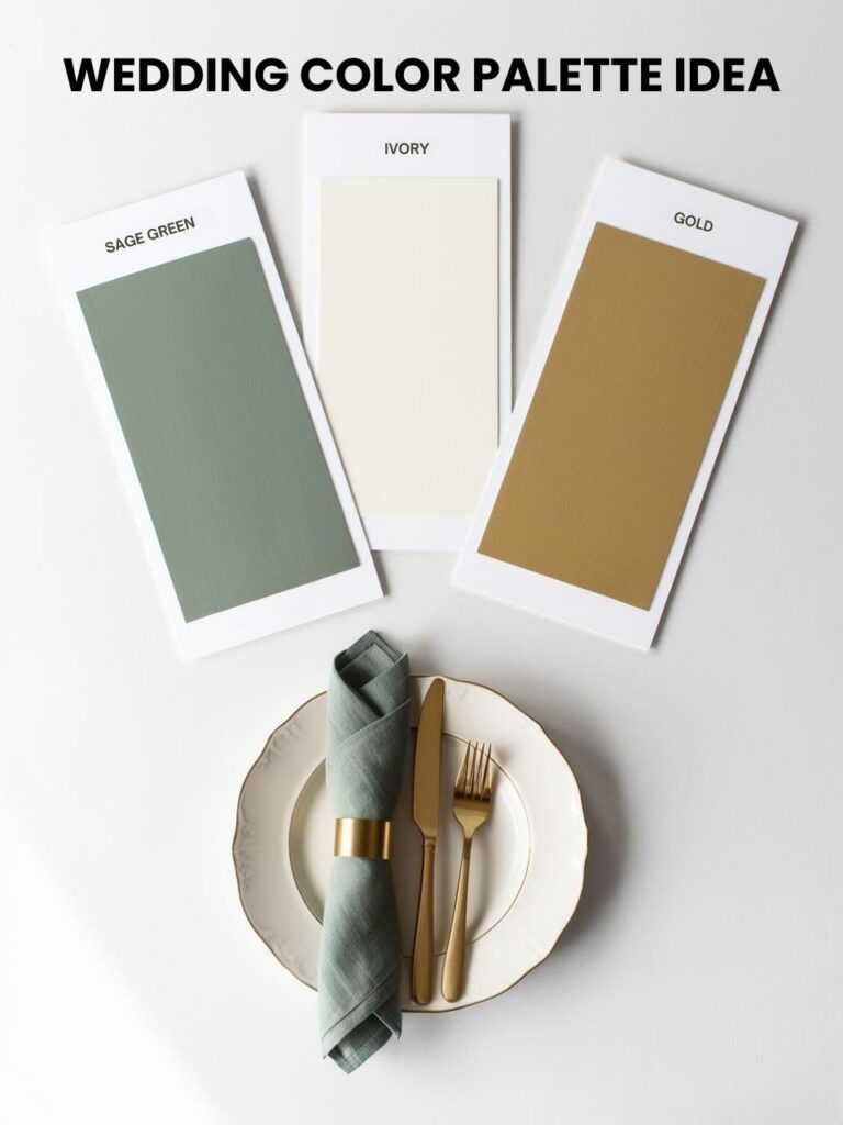 Sage Green - Ivory - Gold Palette Idea